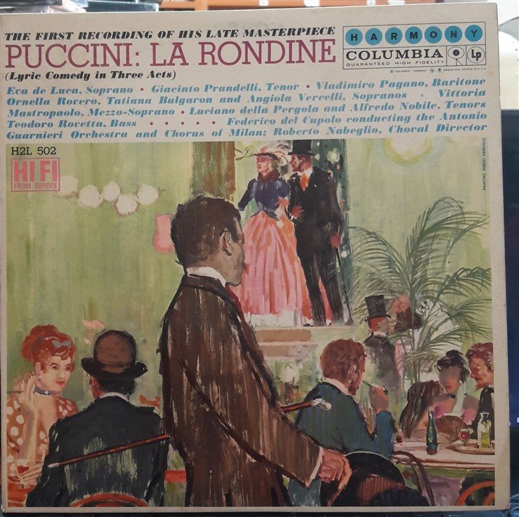 PUCCINI: LA RONDINE, EVA DE LUCA, FEDERICO DEL CUPOLO - 2PLAK 2.EL