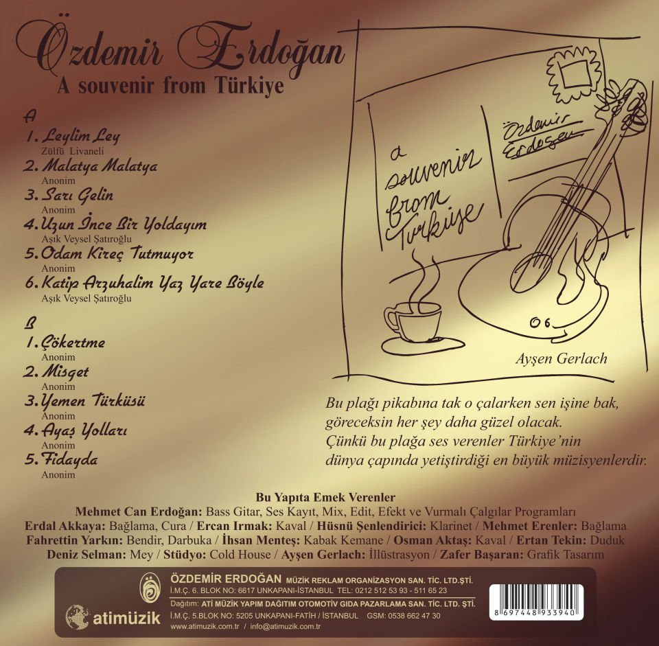 ÖZDEMİR ERDOĞAN - GİTARIMA TÜRKÜ ÖĞRETTİM O SÖYLEDİ BEN DİNLEDİM (2004) - LP 2025 BASIM SIFIR PLAK