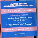 BRITNEY SPEARS - ...BABY ONE MORE TIME (1998) - PICTURE DISC PLAK SIFIR