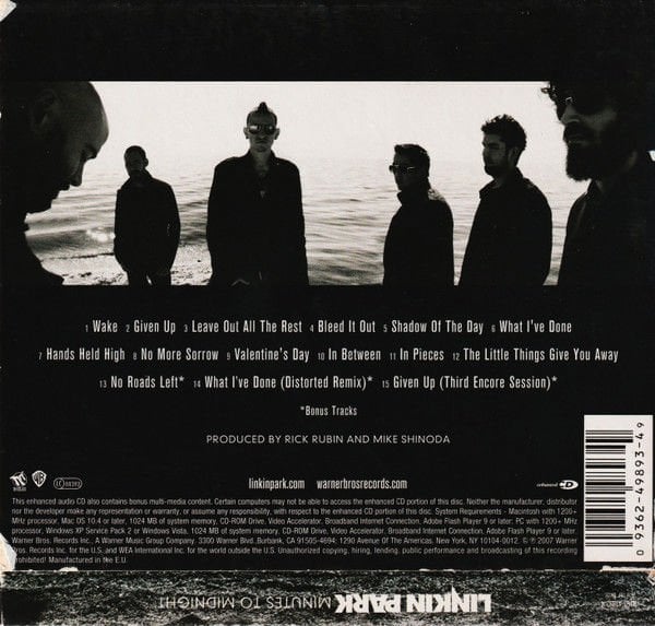 LINKIN PARK – MINUTES TO MIDNIGHT (2007) - CD REISSUE JEWEL CASE AMBALAJINDA SIFIR