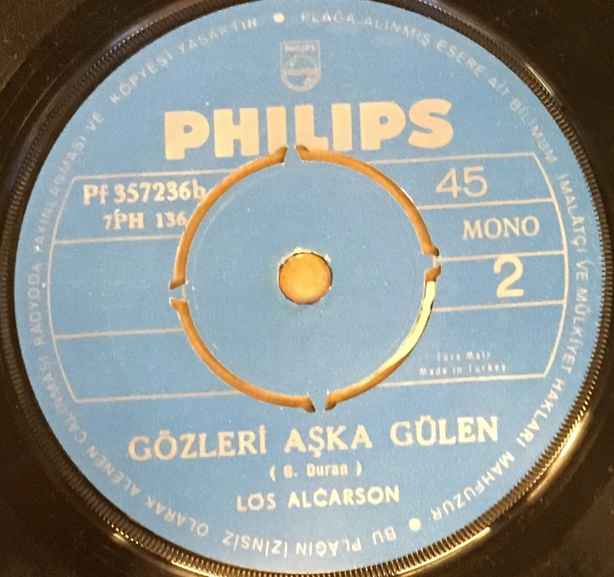 LOS ALCARSON - GARDİYAN / GÖZLERİ AŞKA GÜLEN 7'' 45 DEVİR