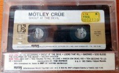 MOTLEY CRUE - SHOUT AT THE DEVIL (1990) MMY CASSETTE MADE IN TURKEY ''NEW'' PAPER LABEL