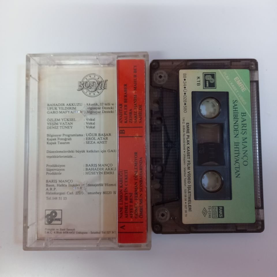 BARIŞ MANÇO - SAHİBİNDEN İHTİYAÇTAN (1988) - KASET 2.EL