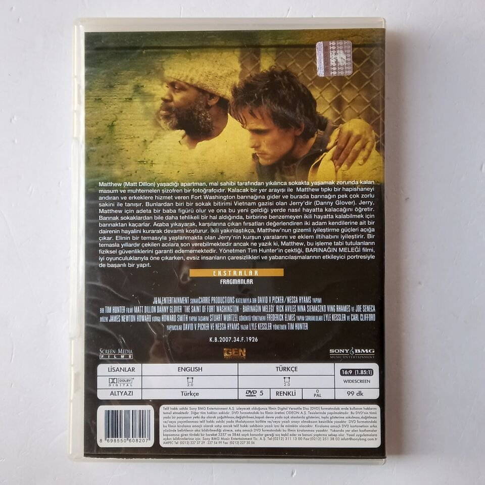THE SAINT OF FORT WASHINGTON / BARINAĞIN MELEĞİ - DANNY GLOVER, MATT DILLON - DVD 2.EL