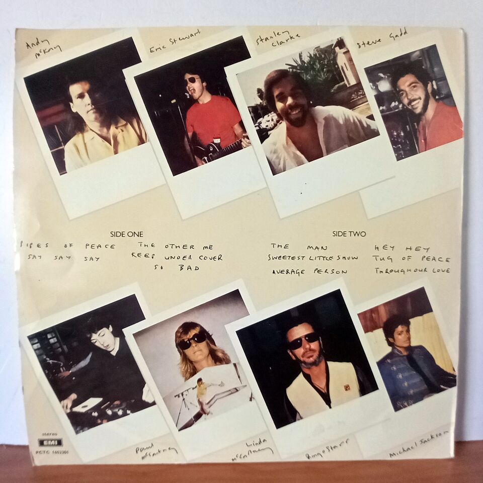 PAUL MCCARTNEY – PIPES OF PEACE (1983) - YERLİ BASKI LP 2.EL PLAK