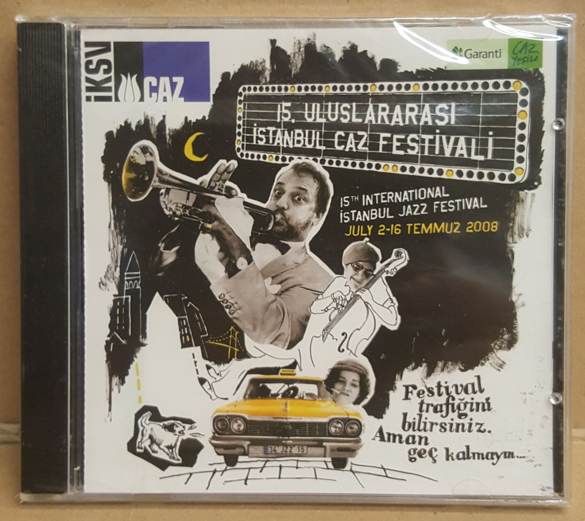 15. ULUSLARARASI İSTANBUL CAZ FESTİVALİ 2-16 TEMMUZ 2008 - STACEY KENT PAOLO FRESU MARCUS MILLER YASMIN LEVY HERBIE HANCOCK etc: - CD SIFIR