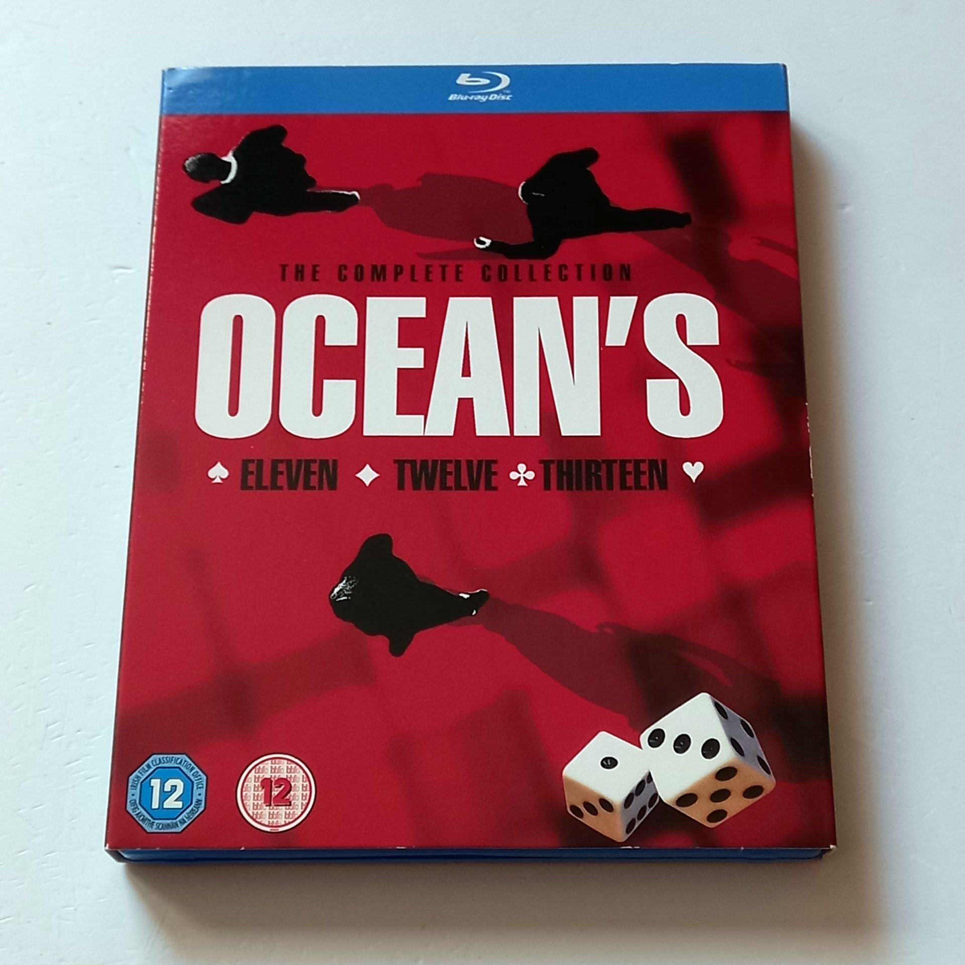 OCEAN\'S TRILOGY / 11, 12, 13 - GEORGE CLOONEY, BRAD PITT, MATT DAMON - YÖN.: STEVEN SODERBERGH - 3 X BLU-RAY SLIPCOVER REGION B TR ALTYAZI YOKTUR 2.EL