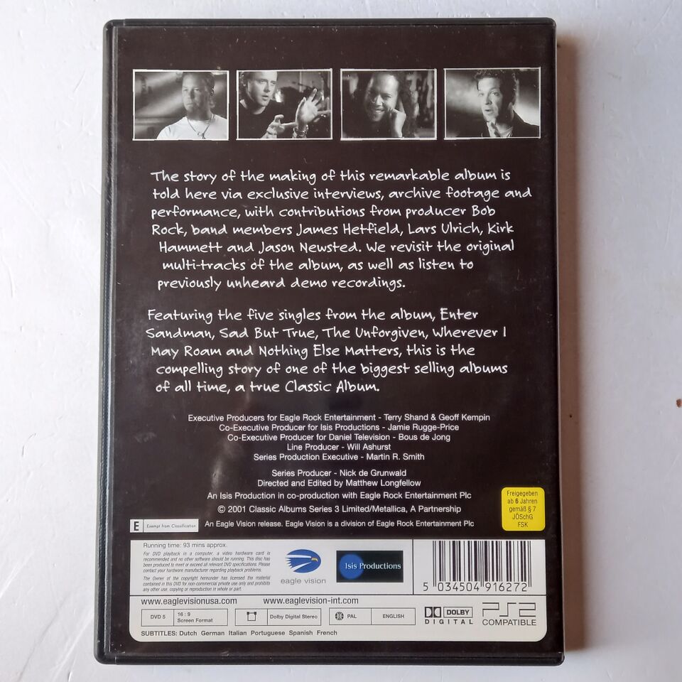 METALLICA – METALLICA (2001) - DVD 2.EL