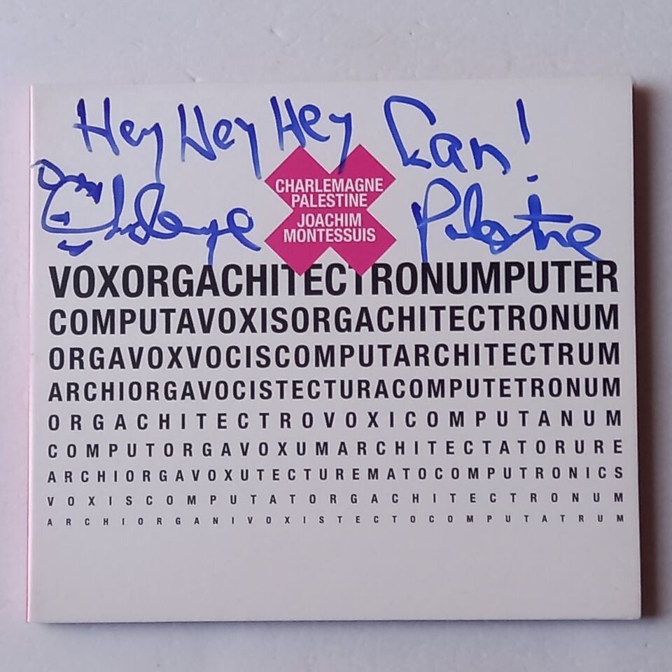 CHARLEMAGNE PALESTINE, JOACHIM MONTESSUIS – VOXORGACHITECTRONUMPUTER (2011) - CD İMZALI DIGIPAK 2.EL