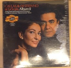 MARIA CALLAS & GIUSEPPE DI STEFANO AT THE SCALA DÖNEM BASKISI SIFIR 2PLAK