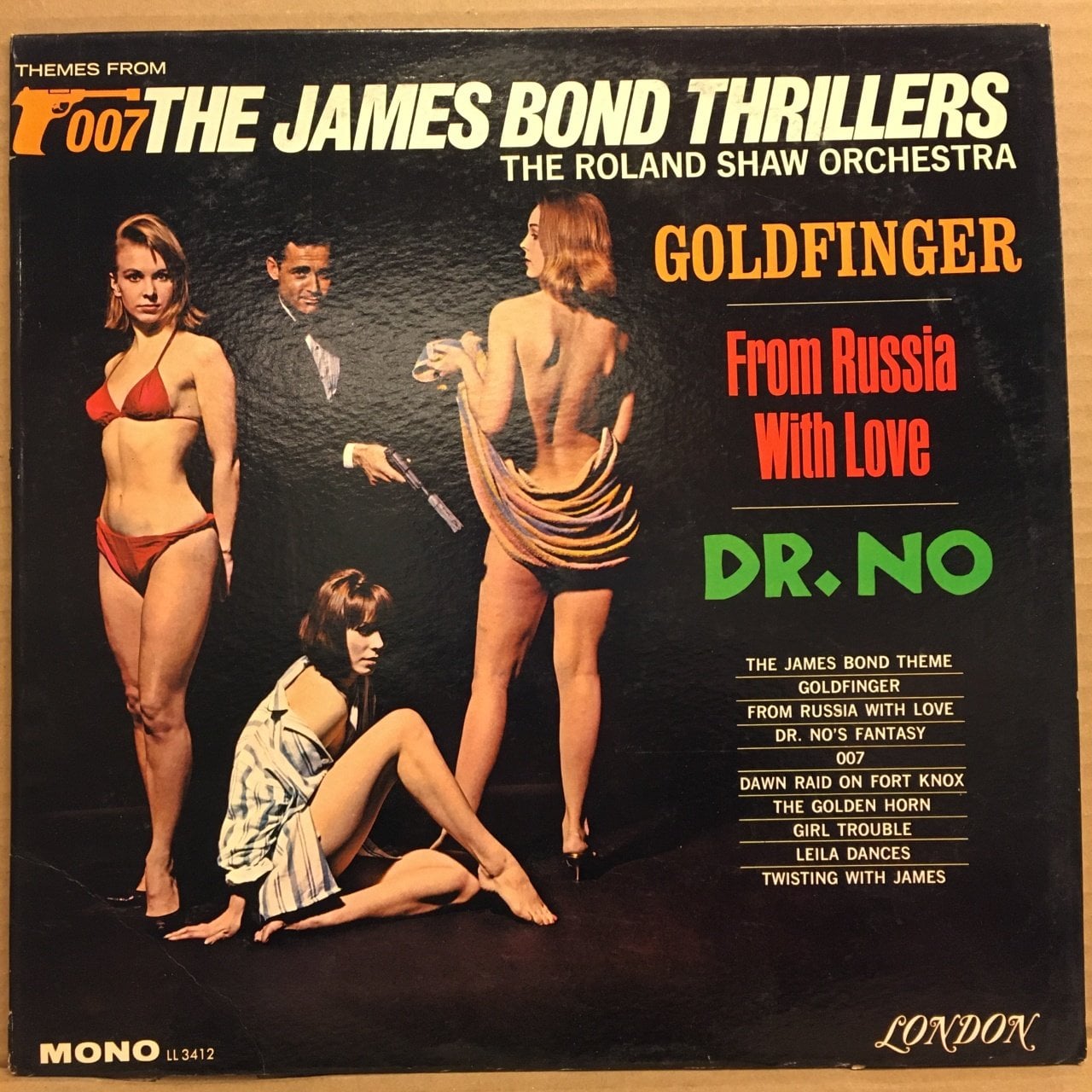 ROLAND SHAW ORCHESTRA - THE JAMES BOND THRILLERS, GOLDFINGER, DR.NO, FROM RUSSIA WITH LOVE (1964) 2.EL PLAK