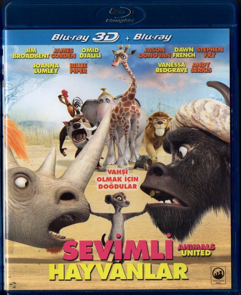 ANIMALS UNITED - SEVİMLİ HAYVANLAR - ANİMASYON - 2D+3D BLU-RAY 2.EL