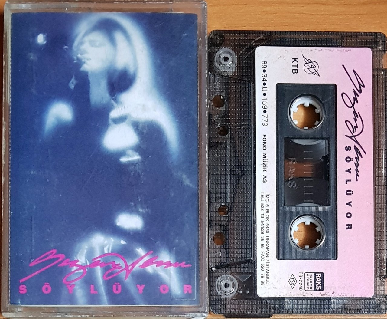 SEZEN AKSU - SÖYLÜYOR (1989) FONO MÜZİK KASET 2.EL