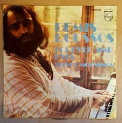 DEMIS ROUSSOS - FOREVER AND EVER / VELVET MORNINGS (1973) - 7'' 45 DEVİR SINGLE PLAK