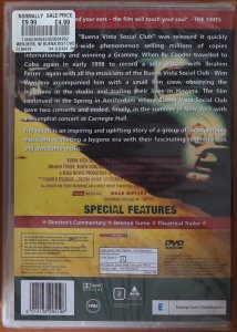 BUENA VISTA SOCIAL CLUB - RY COODER - WIM WENDERS - DVD SIFIR TR ALTYAZI YOKTUR