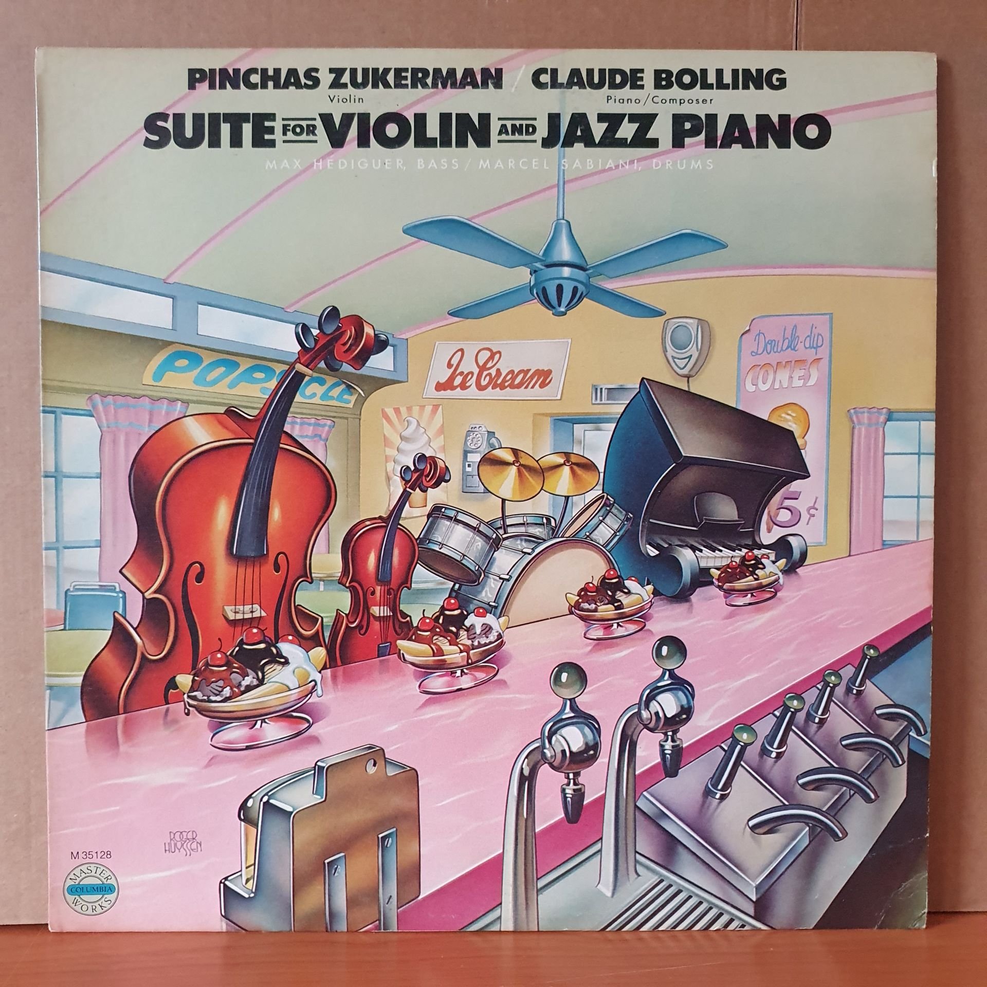 PINCHAS ZUKERMAN / CLAUDE BOLLING - SUITE FOR VIOLIN AND JAZZ PIANO (1978) - LP 2.EL PLAK