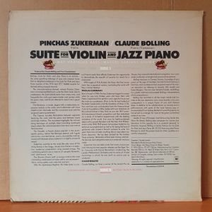 PINCHAS ZUKERMAN / CLAUDE BOLLING - SUITE FOR VIOLIN AND JAZZ PIANO (1978) - LP 2.EL PLAK