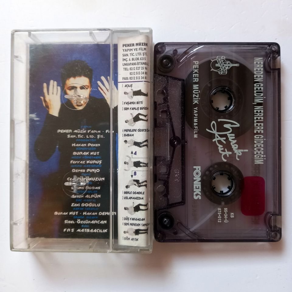 BURAK KUT - NEREDEN GELDİM NERELERE GİDECEĞİM (1995) - KASET 2.EL