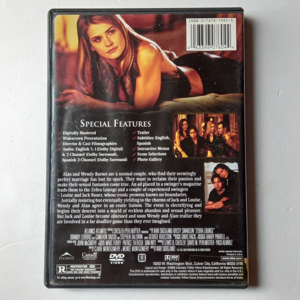 ZEBRA LOUNGE - KRISTY SWANSON, STEPHEN BALDWIN - DVD 2.EL 1.BÖLGE