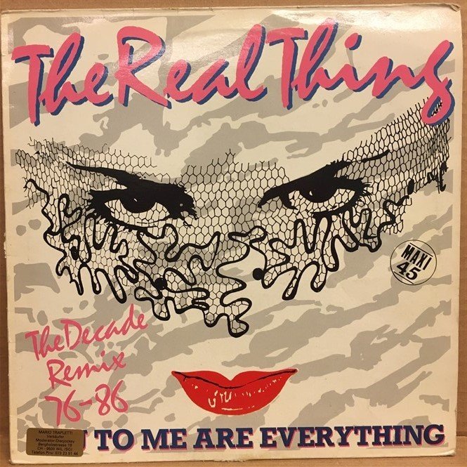 THE REAL THING - YOU TO ME ARE EVERYTHING (1986) - 12'' MAXI SINGLE PLAK 2.EL