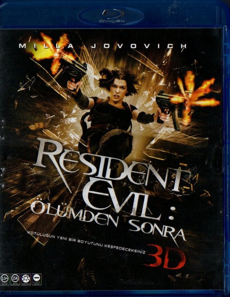RESIDENT EVIL - ÖLÜMDEN SONRA - MILLA JOVOVICH - 3D BLU-RAY 2.EL