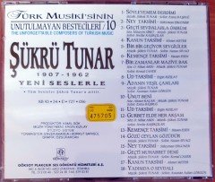 TÜRK MUSİKİ'SİNİN UNUTULMAYAN BESTECİLERİ 10 / ŞÜKRÜ TUNAR 1907-1962 (1993) GÖKSOY CD 2.EL