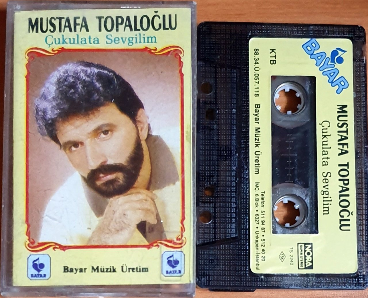 MUSTAFA TOPALOĞLU - ÇUKULATA SEVGİLİM (1988) - KASET BAYAR MÜZİK 2.EL