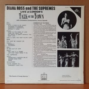 DIANA ROSS AND THE SUPREMES - LIVE AT LONDON'S TALK OF THE TOWN (1968) - LP 2.EL PLAK