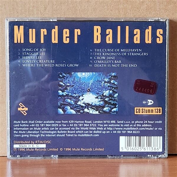 NICK CAVE AND THE BAD SEEDS – MURDER BALLADS (1996) - CD 2.EL