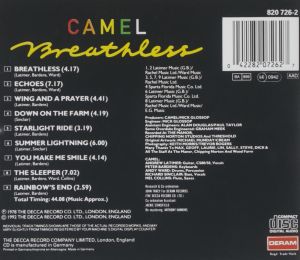 CAMEL - BREATHLESS (1978) - CD SIFIR