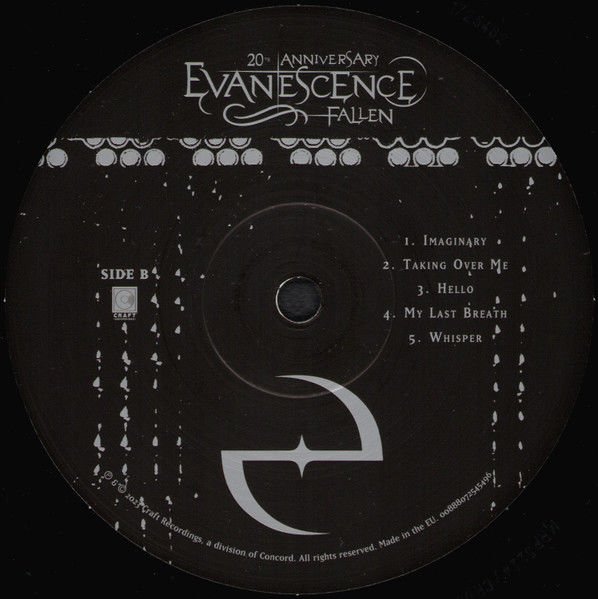EVANESCENCE - FALLEN (2003) - 2LP 20th ANNIVERSARY SIFIR PLAK