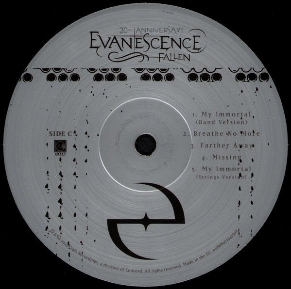 EVANESCENCE - FALLEN (2003) - 2LP 20th ANNIVERSARY SIFIR PLAK