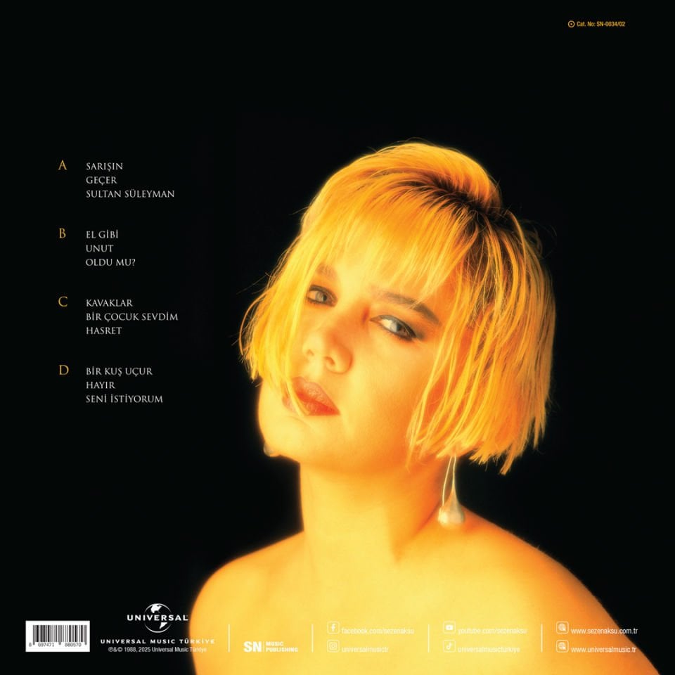 SEZEN AKSU - SEZEN AKSU '88 (1988) - 2LP 2025 BASIM SIFIR PLAK