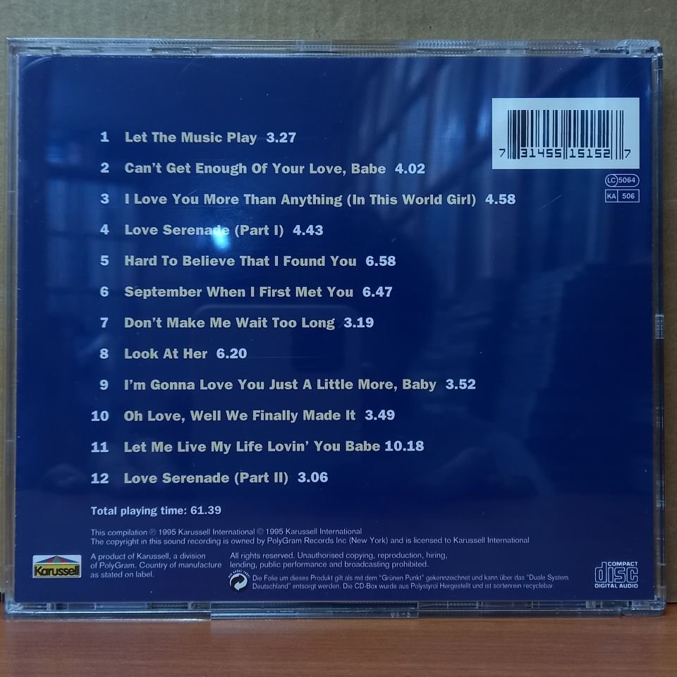 BARRY WHITE – LET THE MUSIC PLAY (1995) - CD 2.EL