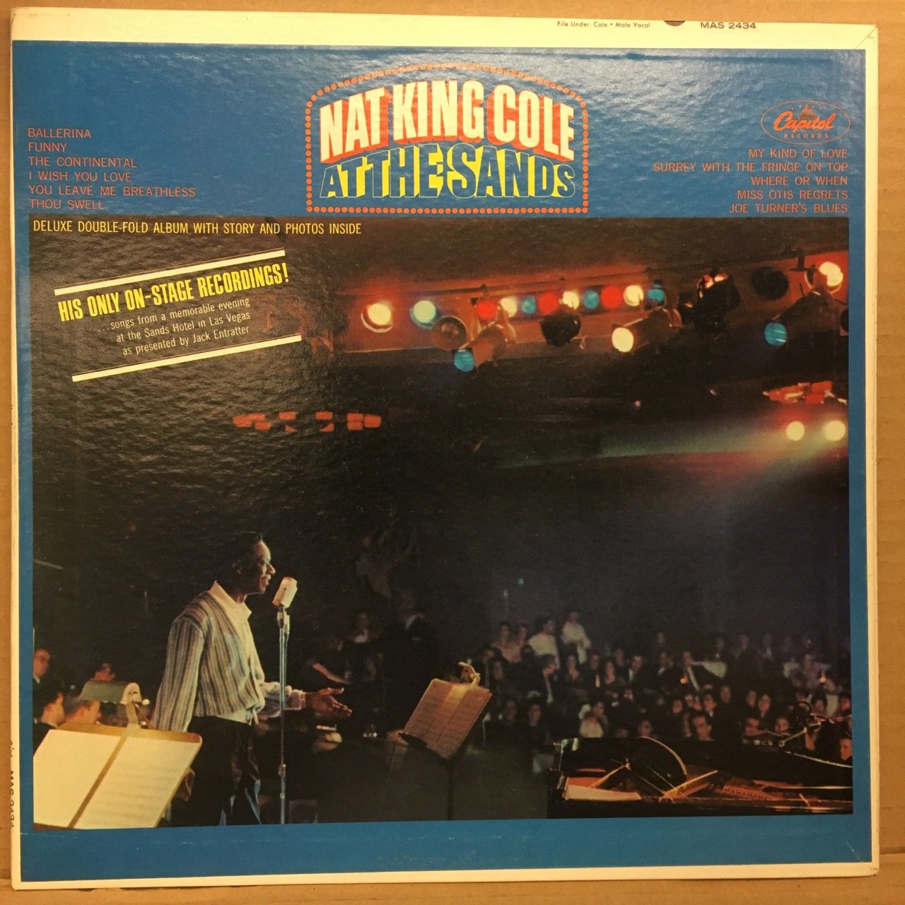 NAT KING COLE - AT THE SANDS 1966 2.EL PLAK