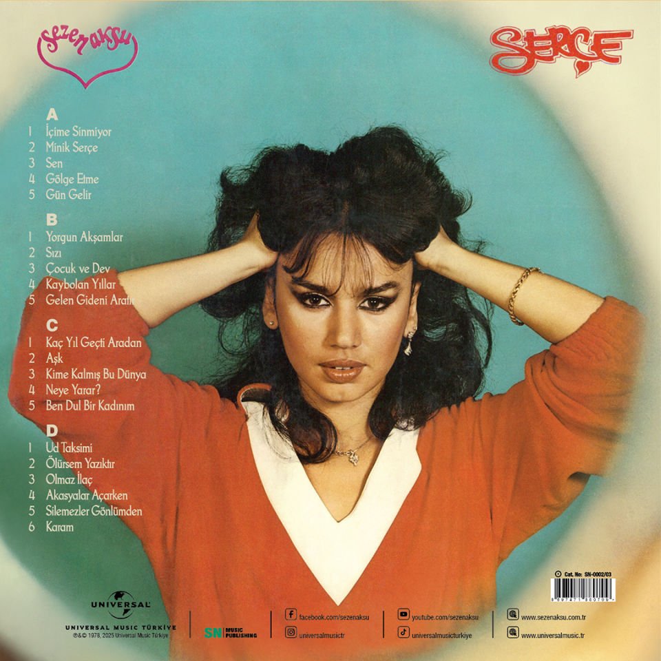 SEZEN AKSU - SERÇE (1978) - 2LP 2025 BASIM SIFIR PLAK
