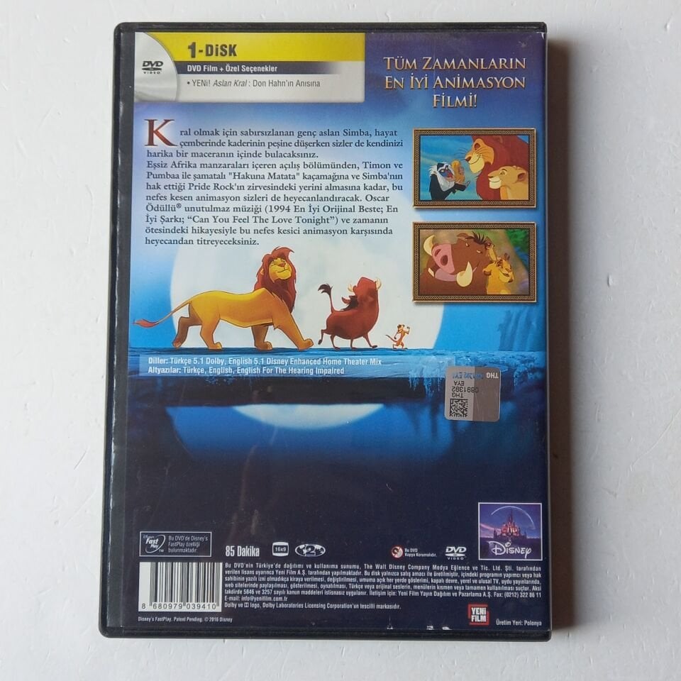 ASLAN KRAL - DVD 2.EL