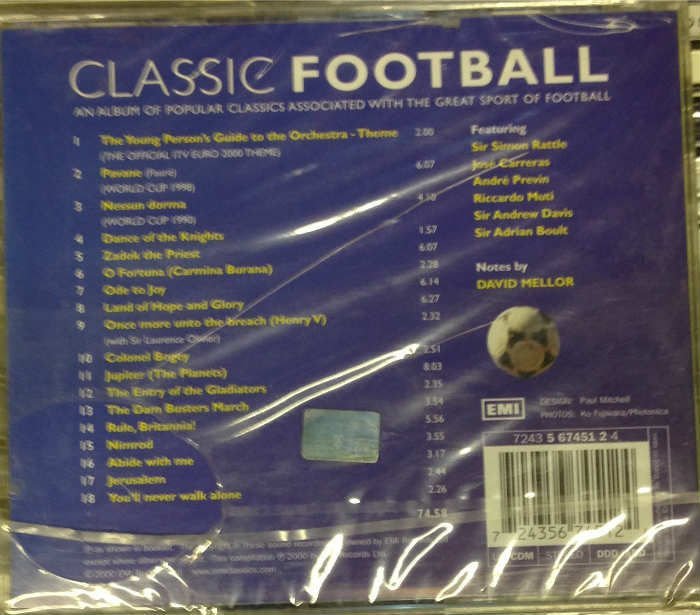CLASSIC FOOTBALL EURO 2000 KARIŞIK KLASİK CD SFR