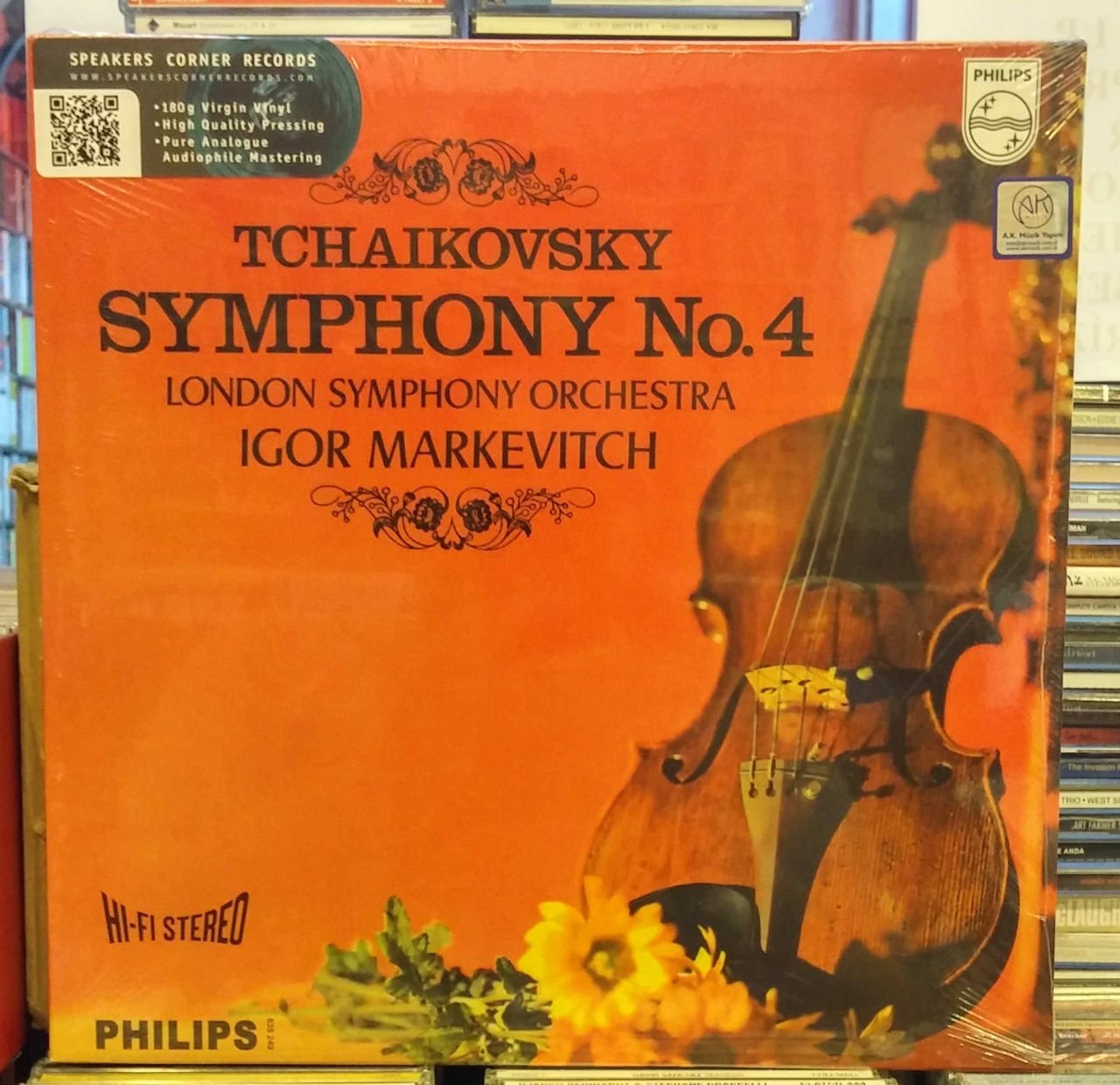 TCHAIKOVSKY SYMPHONY NO 4 IGOR MARKEVITCH LP SFR