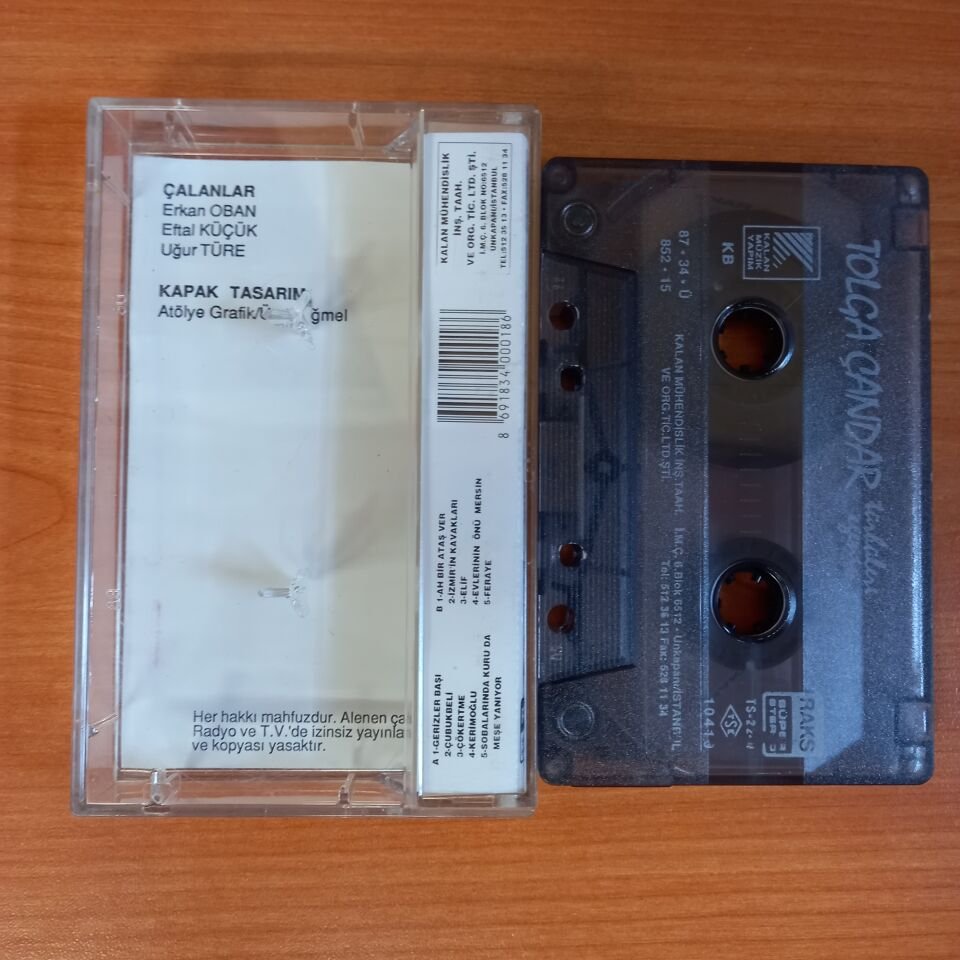 TOLGA ÇANDAR - TÜRKÜLERİ EGENİN (1987) - KASET 2.EL