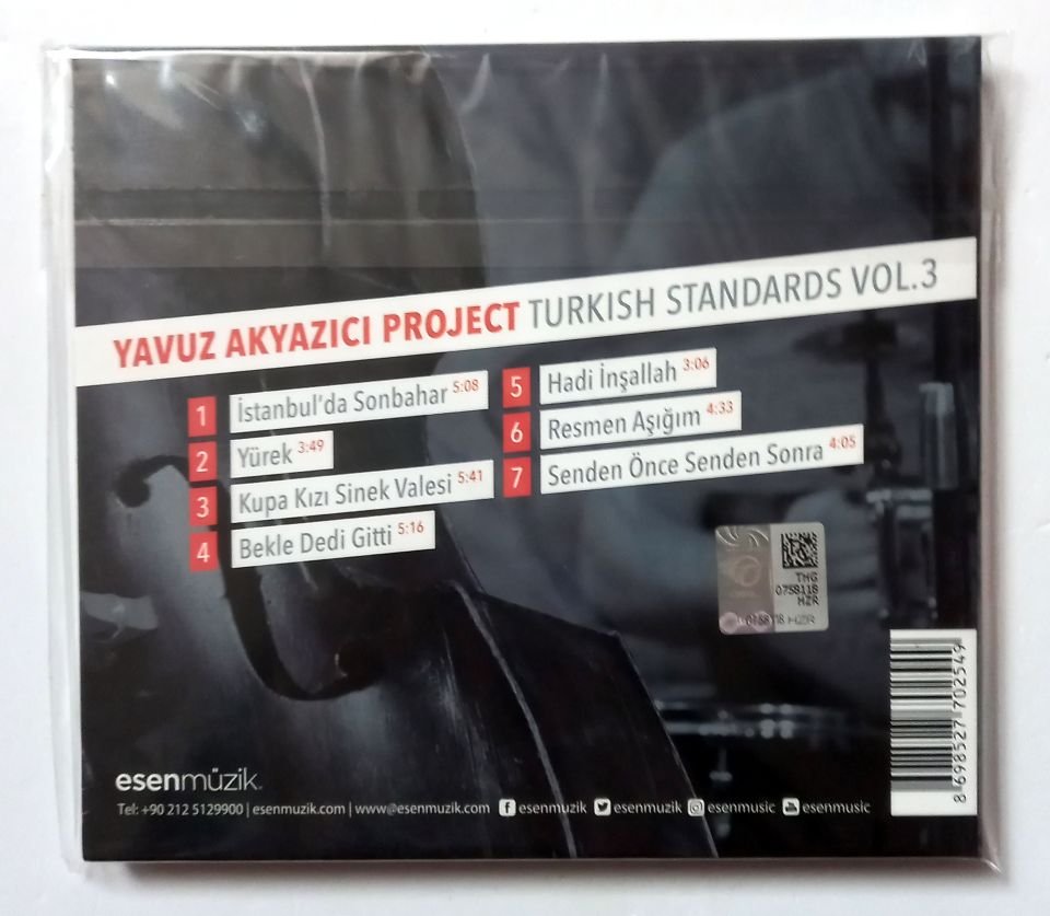 YAVUZ AKYAZICI PROJECT – TURKISH STANDARTDS VOL. 3 (2019) - CD 2.EL