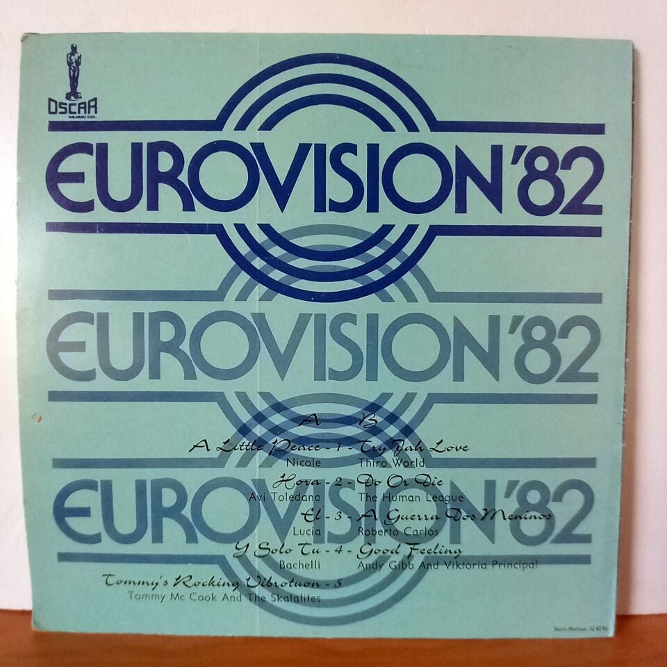 VARIOUS – EUROVISION'82 / NICOLE, THE HUMAN LEAGUE, ROBERTO CARLOS, BACHELLI (1982) - YERLİ BASKI LP 2.EL PLAK