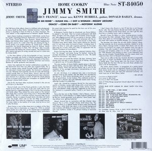 JIMMY SMITH - HOME COOKIN' (1961) - LP BLUE NOTE CLASSIC VINYL SERIES 180GR 2021 EDITION SIFIR PLAK