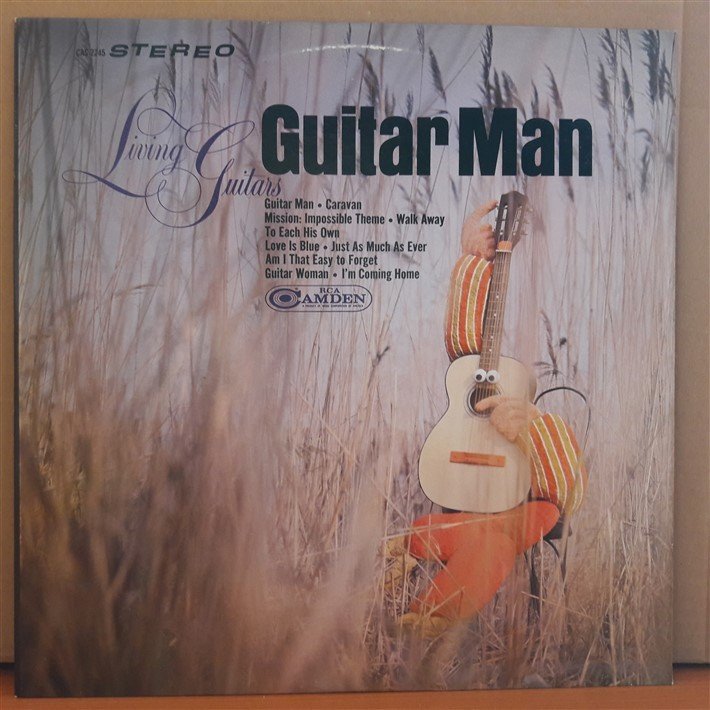 LIVING GUITARS - GUITAR MAN (1968) - LP 2.EL PLAK