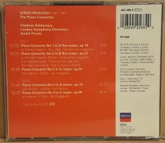 PROKOFIEV - 5 PIANO CONCERTOS / ANDRE PREVIN VLADIMIR ASHKENAZY (1997) - 2CD 2.EL