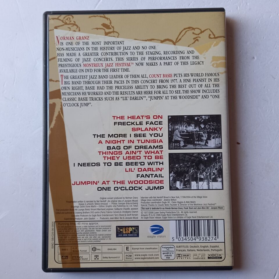 NORMAN GRANZ’ JAZZ IN MONTREUX PRESENTS COUNT BASIE BIG BAND ‘77 (2006) - DVD 2.EL