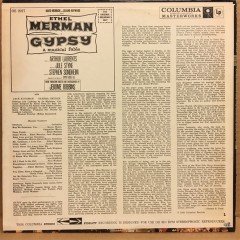 GYPSY - ETHAL MERMAN - BROADWAY CAST - LP 2.EL PLAK