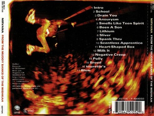 NIRVANA - FROM THE MUDDY BANKS OF THE WISHKAH (1996) - CD JEWEL CASE AMBALAJINDA SIFIR