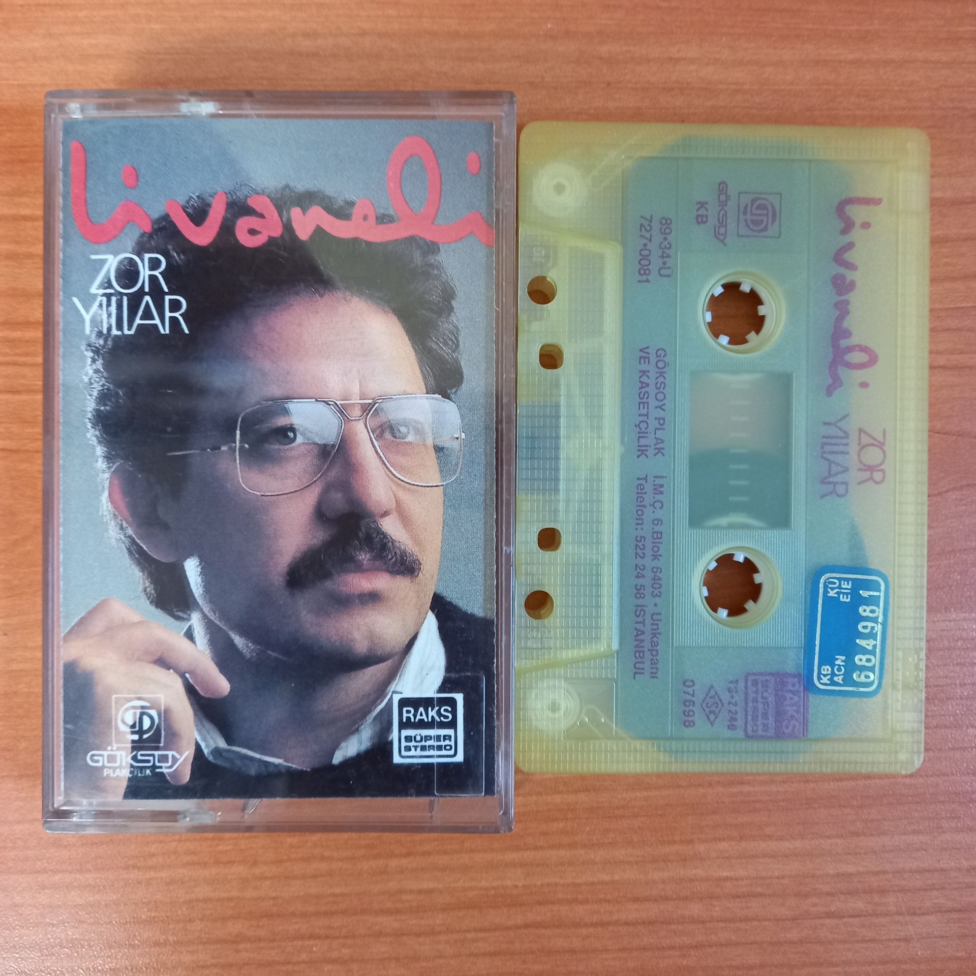 ZÜLFÜ LİVANELİ - ZOR YILLAR (1989) - KASET 2.EL