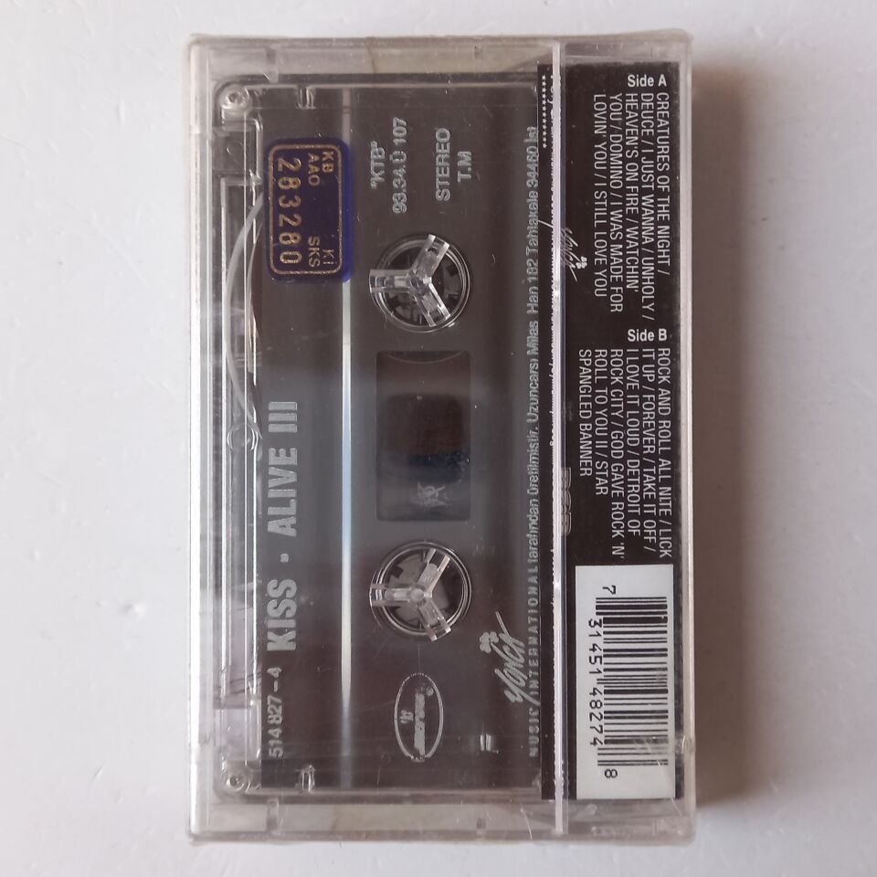 KISS - ALIVE III (1993) - KASET SIFIR